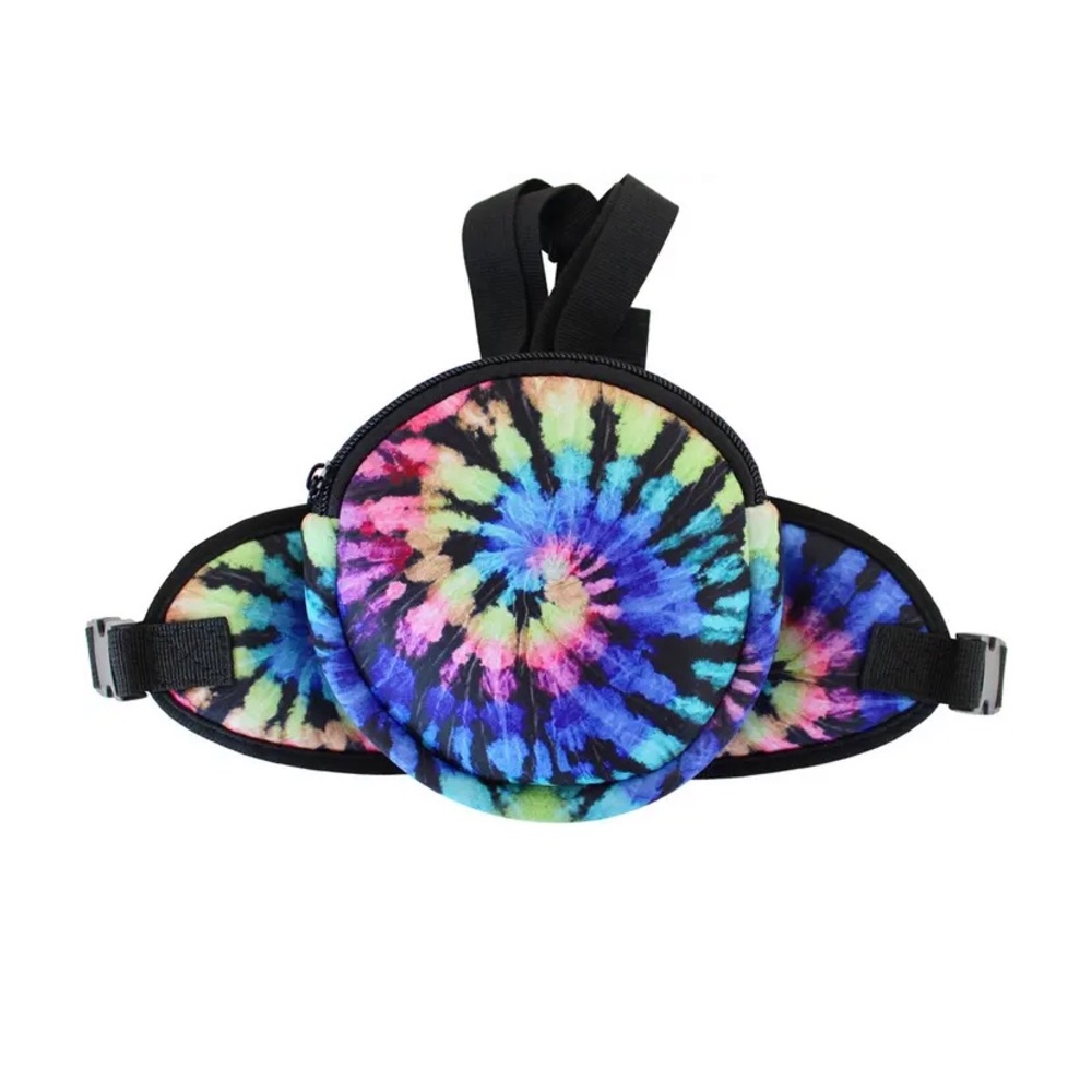 MYTAGALONGS Tie Dye Small Dog Backpack